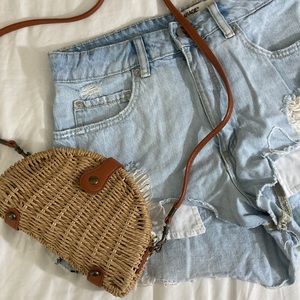 Denim shorts